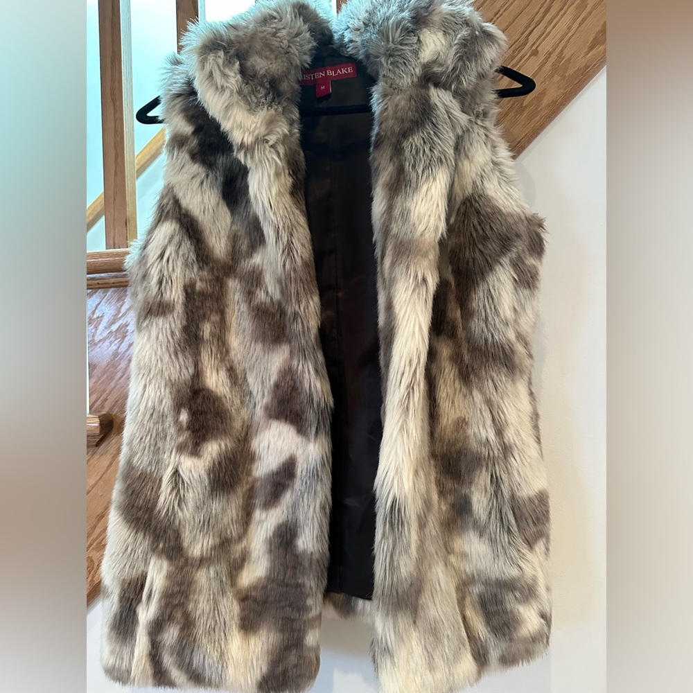 Faux fur vest